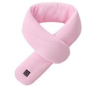 Écharpe thermique pour femme - écharpe thermique électrique, coussin de cou rechargeable d'hiver, enroulement chauffant sans fil à 3 niveaux de chauffage, enroulement chauffant, rose