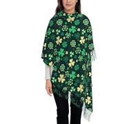 Écharpe Trèfles Verts Pour La Saint-Patrick Châles Et Étoles | Écharpe D'Hiver Doux Léger Châle Pour Automne Hiver Femmes Écharpes