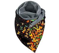 Écharpe Triangle Femme - Bonnet Snow Bandeau Classique Élégante Écharpes Tricotées Mode Chic Foulards Châles Double Polaire Chaud épais Pull Châle pour Mariage Party Soiree