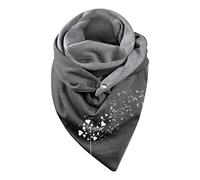 Écharpe Triangle Femme Écharpe avec Boutons Élégante Personnalité Classique Écharpe d'Automne Géométrique Écharpe en Cachemire avec Bouton Automne Saint-Valentin Une Écharpe Douce comme Cadeau, q,