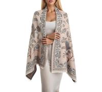 ÉCharpe Triangle Femme Foulard Long Chaude Chaud ÉLéGant Foulard Imprimé Douce Chic Echarpe ChâLe en Laine ChâLe Cocoon Multifonctionnel Chaleur RéTro d'automne Et d'hiver