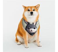Écharpe triangulaire élégante avec illustration de lapin - Accessoire pour animal domestique - Lavable - Pour fille, garçon, chien ou chat - Taille L