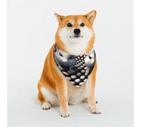 Écharpe triangulaire élégante avec petite souris blanche - Accessoire pour animal domestique - Lavable - Pour fille, garçon, chien ou chat - Taille L