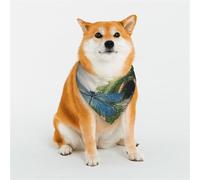 Écharpe triangulaire élégante en forme de libellules au pays des bonbons - Accessoire pour animal domestique - Lavable - Pour fille, garçon, chien ou chat - Taille S