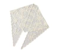 Écharpe triangulaire en dentelle avec dentelle florale, BE | Bandeau à nouer pour une utilisation quotidienne