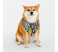 Écharpe triangulaire géométrique élégante pour animal domestique, bandana pour animal domestique, lavable, pour fille, garçon, chien ou chat, taille L