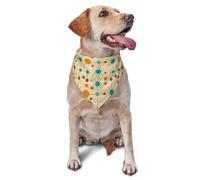 Écharpe triangulaire médiévale moderne atomique rétro imprimé graphique pour chiens et chats, bandana mignon réglable pour les séances photo