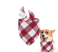 Écharpe triangulaire pour chien, écharpe à carreaux pour chien | Bandana triangulaire respirant pour chien, écharpe décorative à la mode, bandanas lavables pour animaux de compagnie pour la collection
