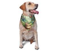 Écharpe triangulaire pour chiens et chats, motif de champignons rouges et colorés, bandana mignon réglable pour les séances photo