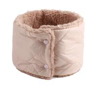 Écharpe tricotée d'hiver for l'extérieur, garde au chaud, coupe-vent, anneau doublé polaire, écharpes en peluche, couleur unie, accessoires for temps froid(Pink)