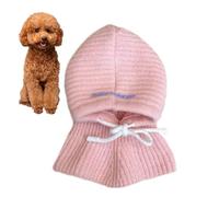Écharpe tricotée pour chien - Bonnet d'hiver de 25 cm avec col, couvre-chef en crochet doux, couverture de cou chaude, kit de bricolage pour débutants, outils de fil, fournitures d'artiste DIY |