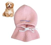 Écharpe tricotée pour chien - Bonnet d'hiver de 25 cm avec col, couvre-chef en crochet doux, couverture de cou chaude, kit de bricolage pour débutants, outils de fil, fournitures d'artiste DIY |