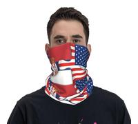 Écharpe Tube Amitié Serbe Et Américaine Unisexe Bande De Cheveux Anti-Solaire Bandana pour Vélo Yoga Randonnée