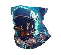 Écharpe Tube Astronaute Et Étoiles De La Terre Galaxie Colorée Chapeaux Demi-Visage Unisexe Élastique Cache-Cou pour Course À Pied Extérieur Sports 25X50Cm