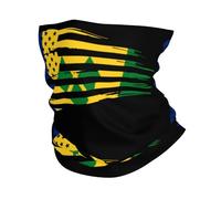 Écharpe Tube Drapeau Américain Et Drapeau Blanc De Saint-Vincent-Et-Les Grenadines Unisexe Bande De Cheveux Anti-UV Gaiter pour Vélo Course À Pied Extérieur