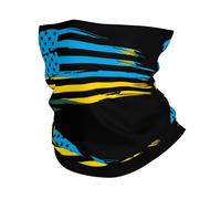 Écharpe Tube Drapeau Américain Et Drapeau Rwandais Blanc Séchage Rapide Couvre-Chef Étanche À La Poussière Bande De Cheveux pour Randonnée Ski Sports