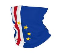 Écharpe Tube Drapeau Cap-Verdien De L'Amérique Bande De Cheveux Élastique Anti-Solaire Balaclava pour Vélo Adulte Sports 25X50Cm