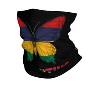 Écharpe Tube Drapeau des Papillons De L'Île Maurice Étanche À La Poussière Protection du Visage Élastique Tube Bandeaux pour Jogging Extérieur Vélo