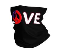 Écharpe Tube Drapeau des Samoa, Logo De La Paix Et De l'amour Respirant Headwrap Anti-UV Bande De Cheveux pour Sports Moto Femme