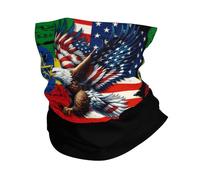 Écharpe Tube Éthiopie Éthiopiens Drapeau Américain USA Eagle De L'Amitié Séchage Rapide Protection du Visage Ultra-Douce Tube Bandeaux pour Sports Moto Homme