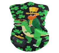 Écharpe tube Joyeux Saint-Patrick ! Dinosaure Écharpe demi-visage Toutes