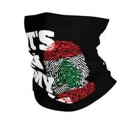 Écharpe Tube Libanais, C'est dans Mon Adn, Le Drapeau du Liban Imprimé Bande De Cheveux Élastique Balaclava pour Moto Vélo Yoga