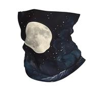 Écharpe Tube Montagne Lune Étoiles Marbre Ciel Étoilé Nature Bande De Cheveux Ultra-Douce Anti-UV Bandeaux pour Course À Pied Adulte Cyclisme 25X50Cm