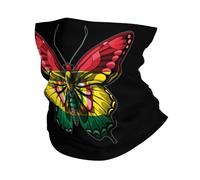 Écharpe Tube Papillon Bolivie Drapeau Bolivien Séchage Rapide Chapeaux Demi-Visage Multi-Usage Headwrap pour Cyclisme Vélo Femme