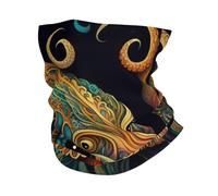 Écharpe Tube Pieuvre Psychédélique Kraken Mon-Ster Abstrait Anti-Solaire Bande De Cheveux Élastique Echarpe Gaiter pour Homme Moto Cyclisme