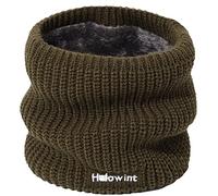 Écharpe tube pour homme et femme - Automne et hiver - Coupe-vent - Douce et chaude - En cachemire - Accessoire d'automne et de cyclisme, vert, taille unique