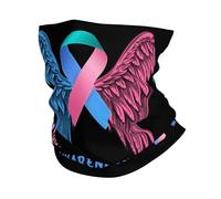 Écharpe Tube Ruban Blanc De Sensibilisation Au Cancer De La Thyroïde Élastique Bandeaux Unisexe Protection du Visage pour Motorcycle Toutes Saisons Jogging