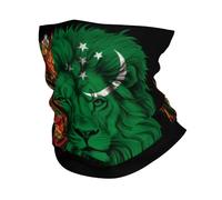 Écharpe Tube Turkménistan Turkménistan Lion Drapeau Anti-UV Gaiter Séchage Rapide Cache-Cou pour Homme Extérieur Sports