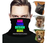 Écharpe tubulaire Personnalisé, cache-cou sur mesure, personnalisez votre image/texte, bandana respirant, idéal pour le ski, la moto, la course à pied et le cyclisme