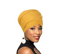 Écharpe turban longue africaine pour cheveux bohème, Z-yginger, taille unique