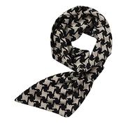 Écharpe unisexe douce à carreaux avec longues franges - Doublure polaire - Écharpe tube d'hiver - Écharpe d'été pour femme - Design classique - Pour femme et garçon, e, taille unique