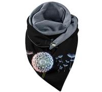 Écharpe Universelle Élégante Chaude Imprimée Double Couche Boucle Douce Confortable Automne Hiver (D-b, One Size)