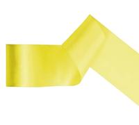 Écharpe vierge en satin à écrire soi-même pour obtention de diplôme, anniversaire, cérémonie, mariée d'équipe, enterrement de vie de jeune fille (jaune)