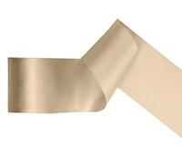 Écharpe vierge en satin à écrire soi-même pour obtention de diplôme, anniversaire, cérémonie, mariée d'équipe, enterrement de vie de jeune fille (beige)