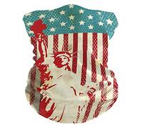Écharpe Vintage American Flag Couvre-Chef Anti-UV Balaclava Multifonction Cache Cou pour Jogging Homme Femme Cyclisme 25X50CM