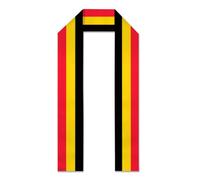 Écharpe vintage pour homme et femme avec drapeau congolais du Congo pour remise de diplôme, Drapeau belge vintage belge 0, Taille unique