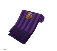 Écharpe Violette Académie Nevermore - Mercredi Violet Rayé TU
