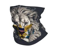 Écharpe Virgin Islands of The United States Flag Lion Balaclava Respirant Cache Cou Anti-UV Couvre-Chef pour Homme Femme Randonnée Cyclisme 25X50CM