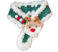 Écharpes de Noël pour chien - Écharpe tricotée pour animal domestique | Cache-cou réglable pour chien, bandana de vacances pour chien pour un usage quotidien, fêtes d'hiver de Noël