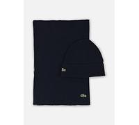 Echarpes et Foulards Lacoste Coffret Echarpe Bonnet RB5385 pour Homme T.U Bleu