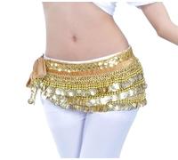 Écharpes Hanche Danse Ventre,Foulard Danse Ventre Ventre de danse HIP Echarpe Venche Dancing Costume de monnaie Costume de monnaie avec des pièces de monnaie en argent Multi-rangée Performance(Purple)