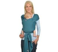 Écharpes porte-bébés extensibles (gots) avec guide d'utilisation 4,60m pétrole G