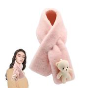 Écharpes pour femme - Écharpe douce pour femme avec ours mignon | Écharpe chaude en peluche pour femme, petite amie, mère, épouse, famille, amis, collègues, rose, Refer to description