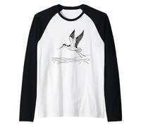 Echasse Blanche Dessin Au Trait Observateur Oiseaux Manche Raglan