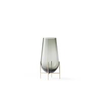 Echasse Vase Petit Brûlé/Laiton Brossé