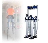 Échasses de travail, échasses réglables en aluminium pour cloison sèche avec plaques de pieds antidérapantes et genouillères, supporte jusqu'à 100 kg, idéal pour la peinture et le ruban adhésif